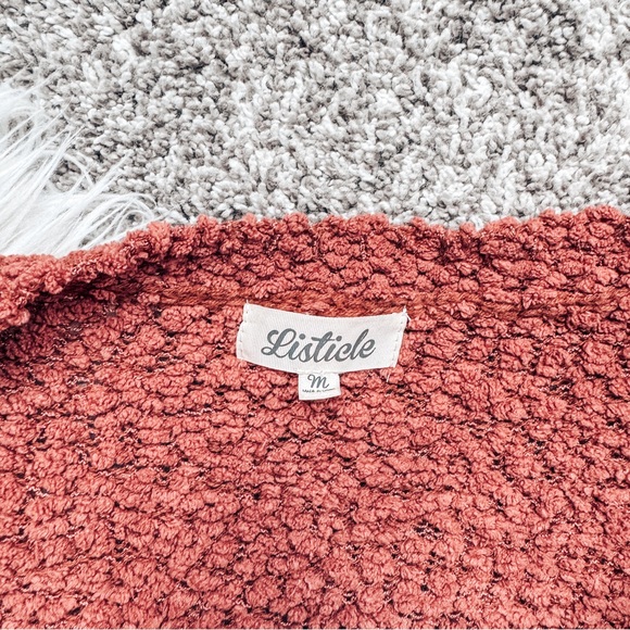 Listicle | Oversized Teddy Knit Sweater | M - Picture 4 of 4